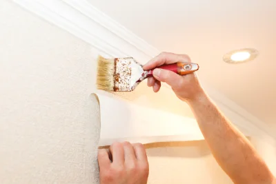 Pose de papier peint à la Bauche — revêtements muraux et toiles de verre